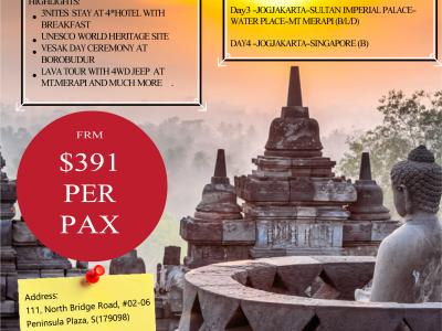 4D3N Vesak Festival for Pilgrims - Borobudur, Indonesia (Land only)